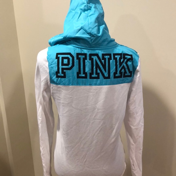 Women’s PINK half zip pullover sweatshirt - Picture 3 of 4